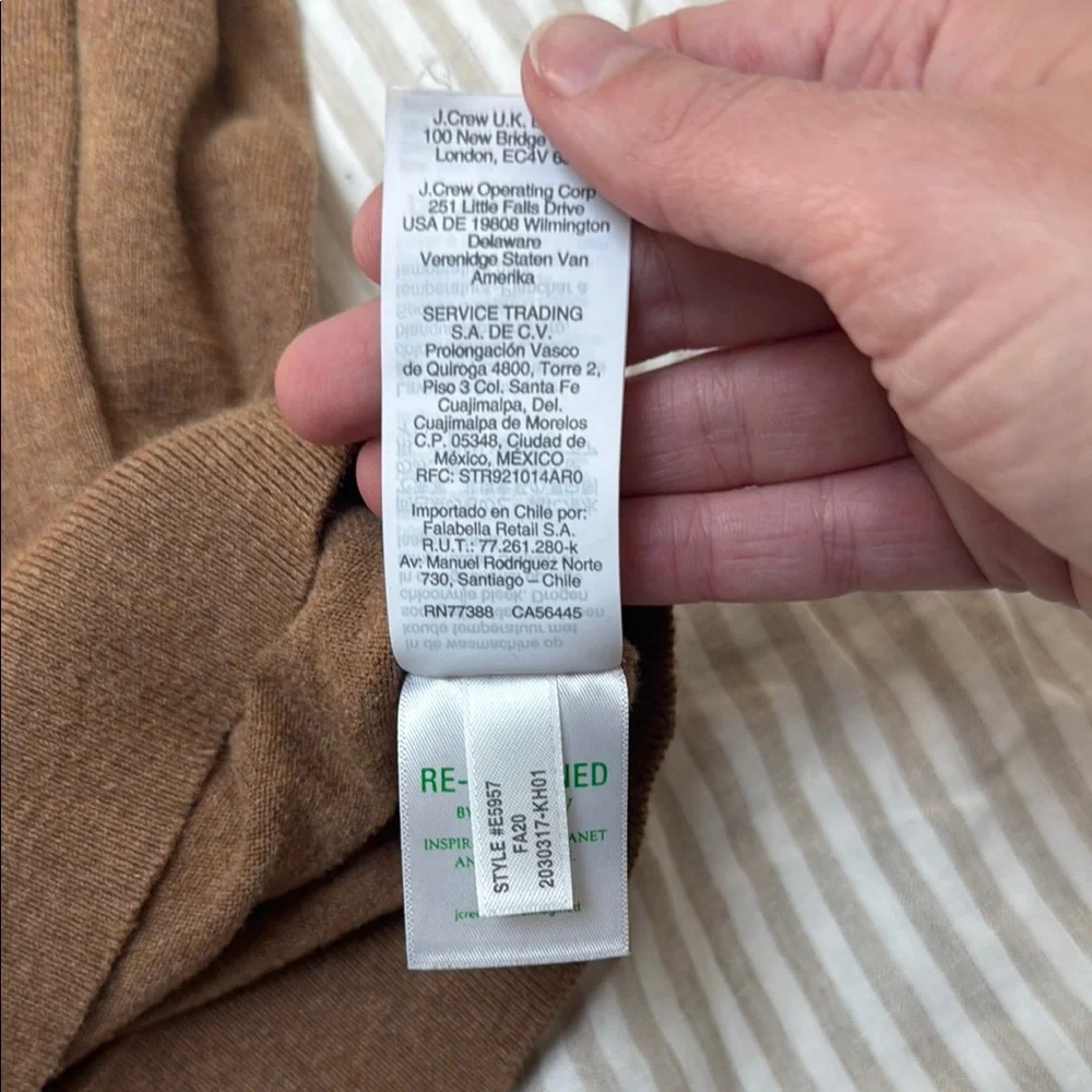 J. Crew Women's Tan Button-Up Cardigan - Picture 4 of 5